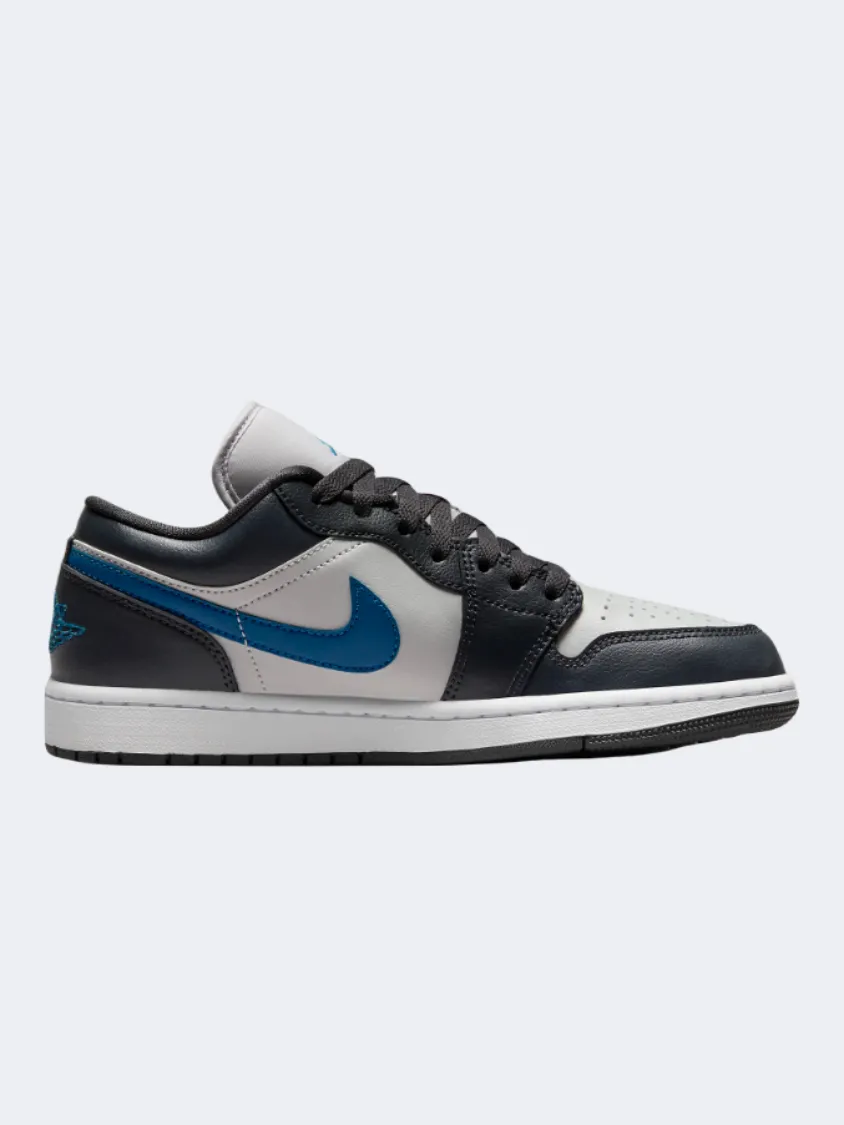 Nike Air Jordan 1 Women Lifestyle Shoes Grey/White/Blue