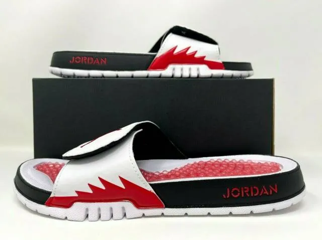 Nike Air Jordan Hydro V 5 Retro Slide Fire Red Men's Siz...