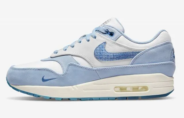 NIKE AIR MAX 1 BLUEPRINT White Dark Marina Blue Dutch Bl...