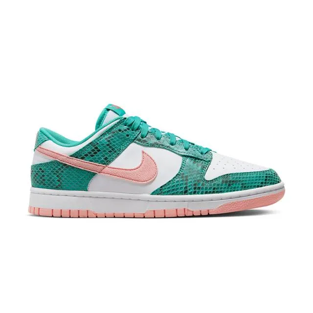 Nike Dunk Low (Snakeskin/ Washed Teal/ Bleach Coral Pink...