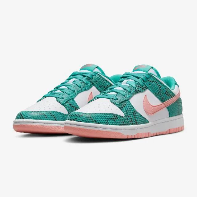 Nike Dunk Low (Snakeskin/ Washed Teal/ Bleach Coral Pink...