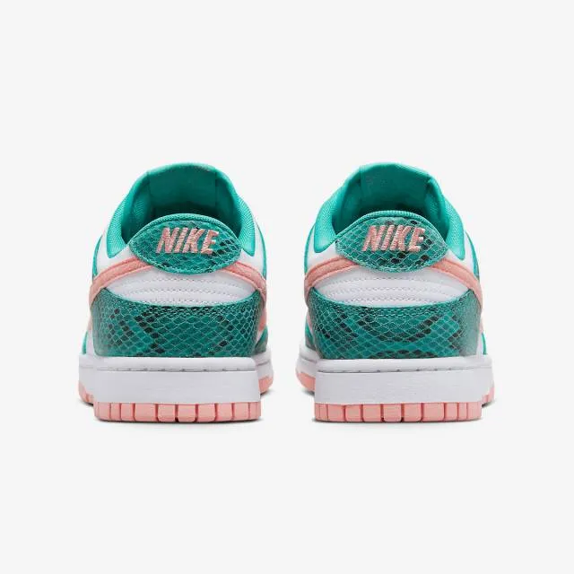 Nike Dunk Low (Snakeskin/ Washed Teal/ Bleach Coral Pink...