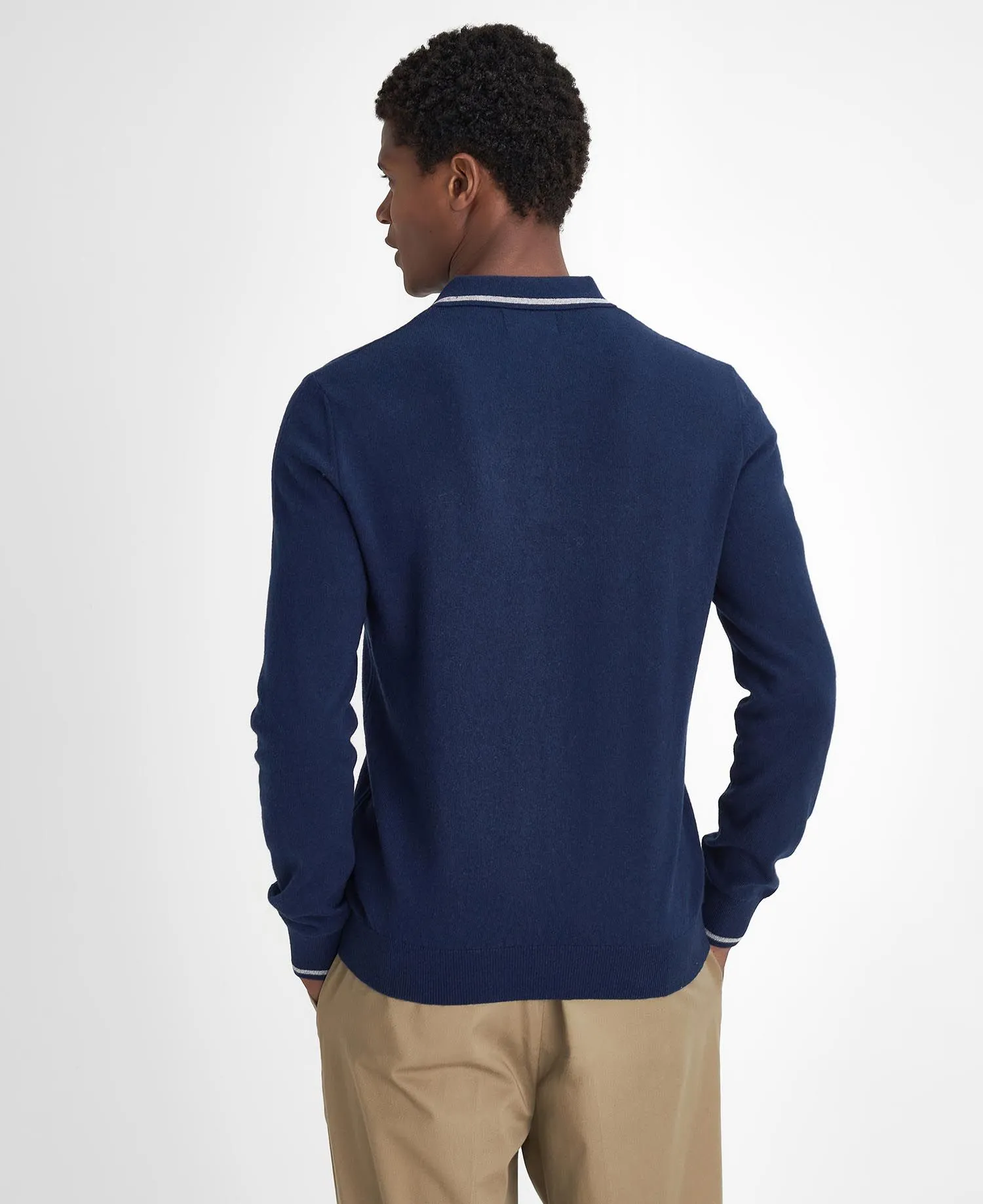  Nocton Knitted Long-Sleeved Polo Shirt     