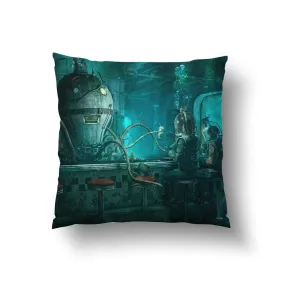 Octopus Diner Throw Pillow