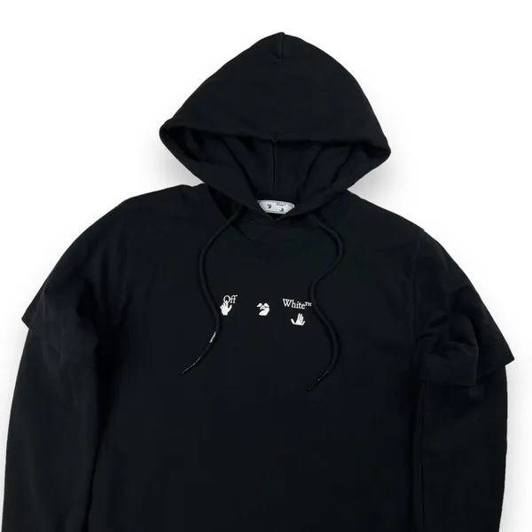 Off-White Marker Arrows Layered Hoodie 