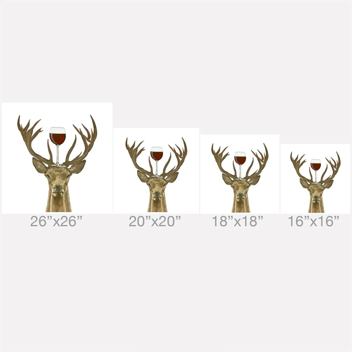 Ole Drinking Doe Indoor / Outdoor Throw Pillows (DS)