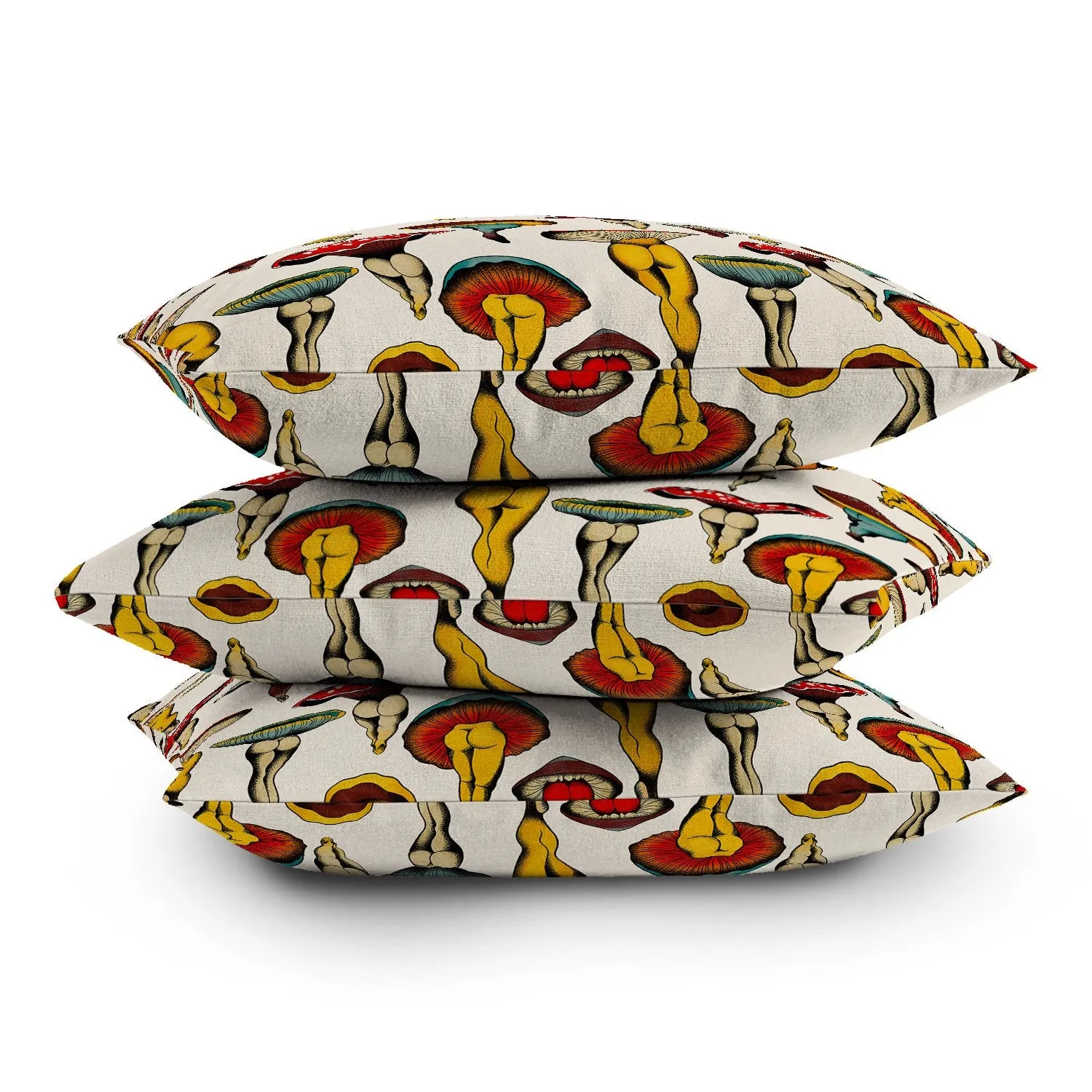 Ole Sexy Shrooms Indoor / Outdoor Throw Pillows (DS)