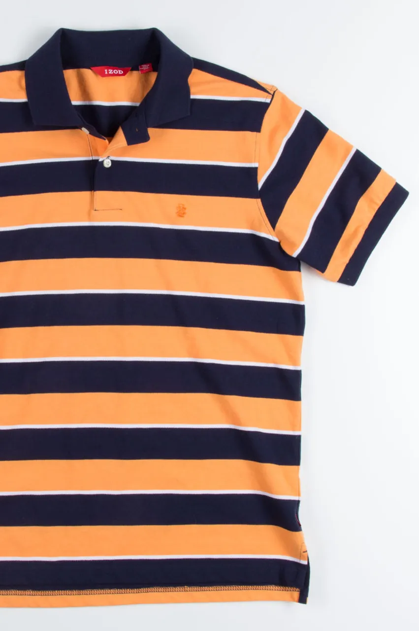 Orange & Navy Izod Polo Shirt