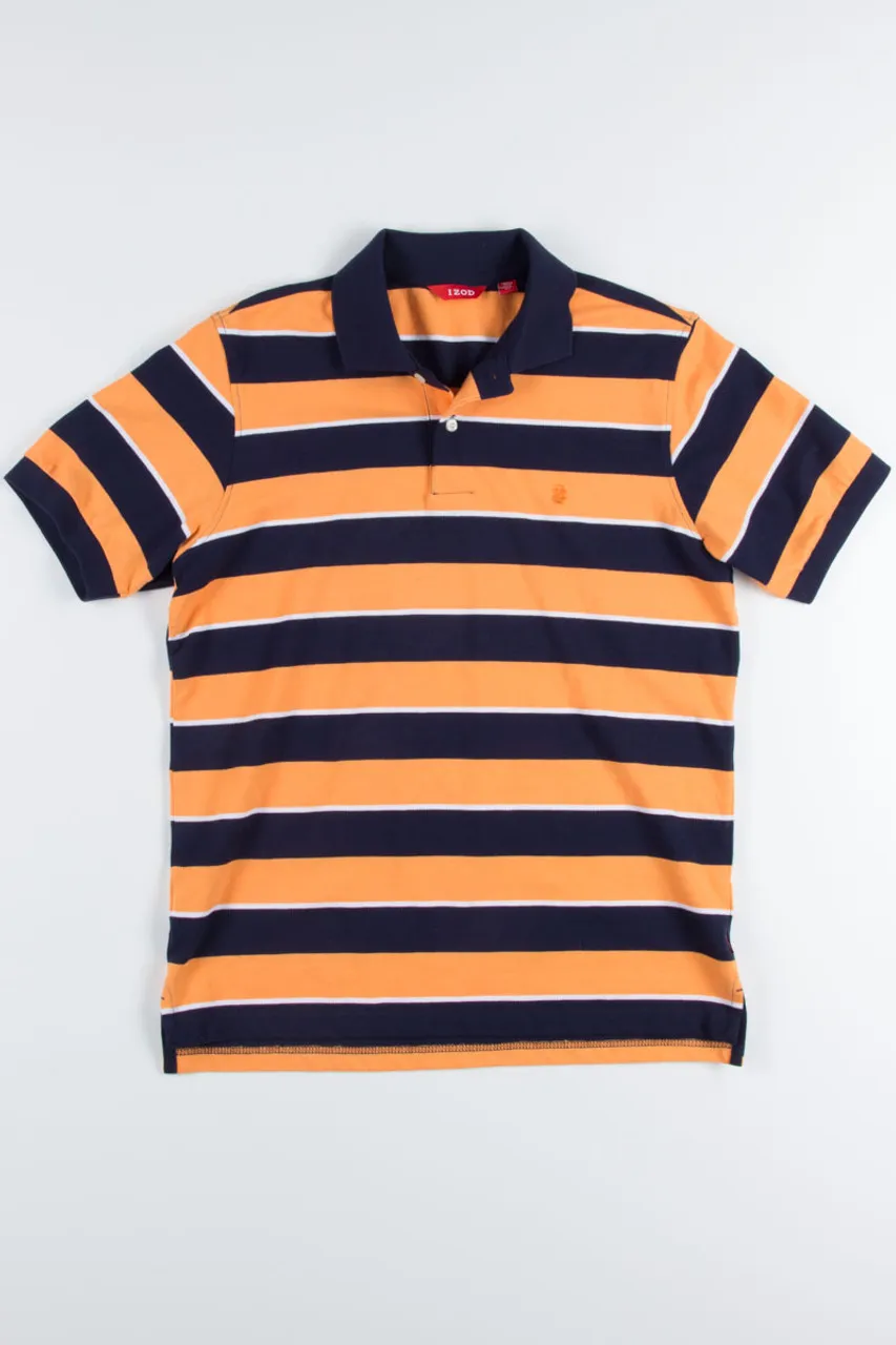 Orange & Navy Izod Polo Shirt