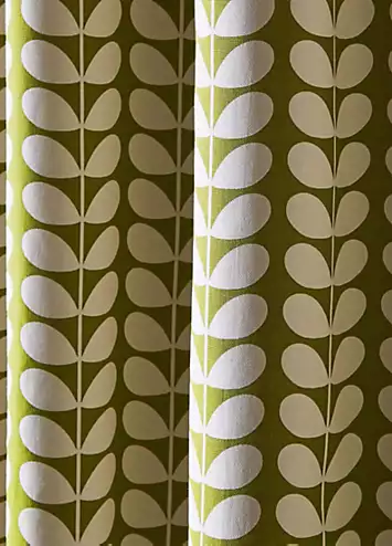 Orla Kiely Solid Stem Pair of Lined Eyelet Curtains | Kaleidoscope