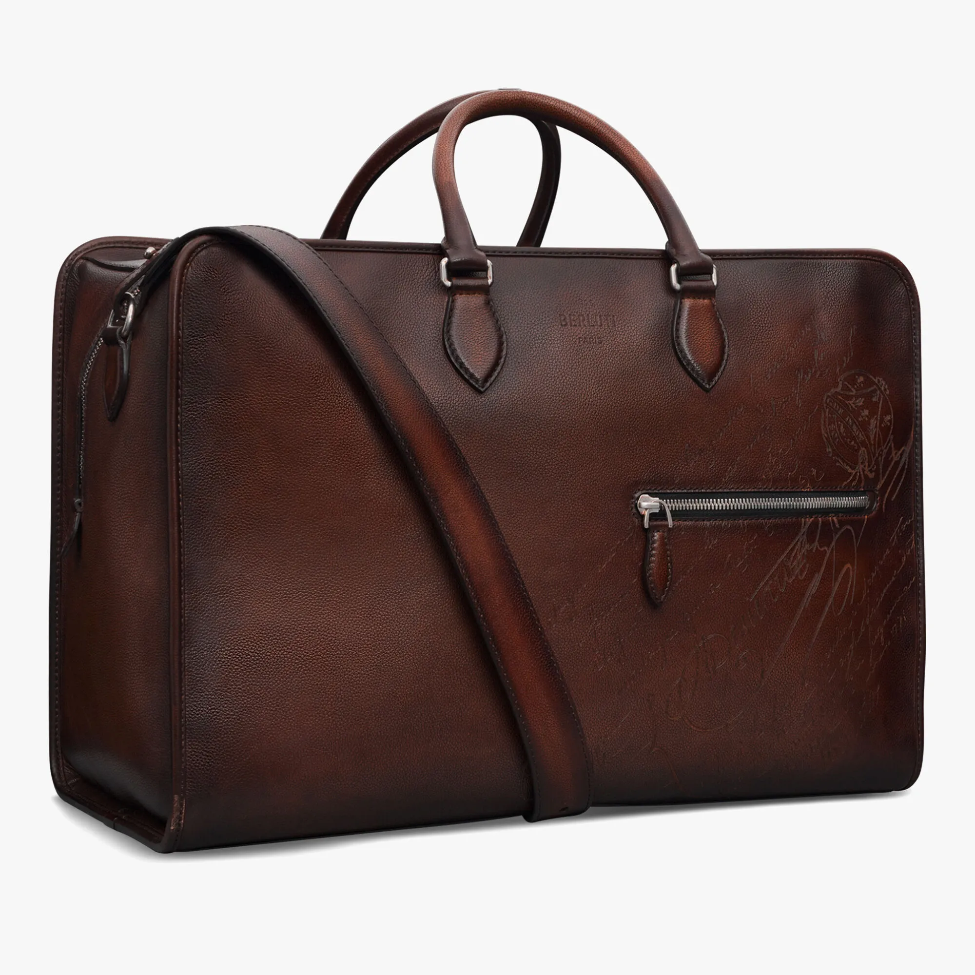 Overnight Scritto Leather Travel Bag