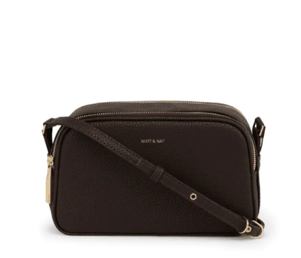 PAIR VEGAN CROSSBODY BAG - TRUFFLE