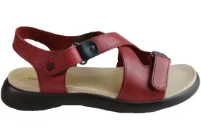 Pegada Ali Womens Comfort Adjustable Leather Sandals Made In Brazil