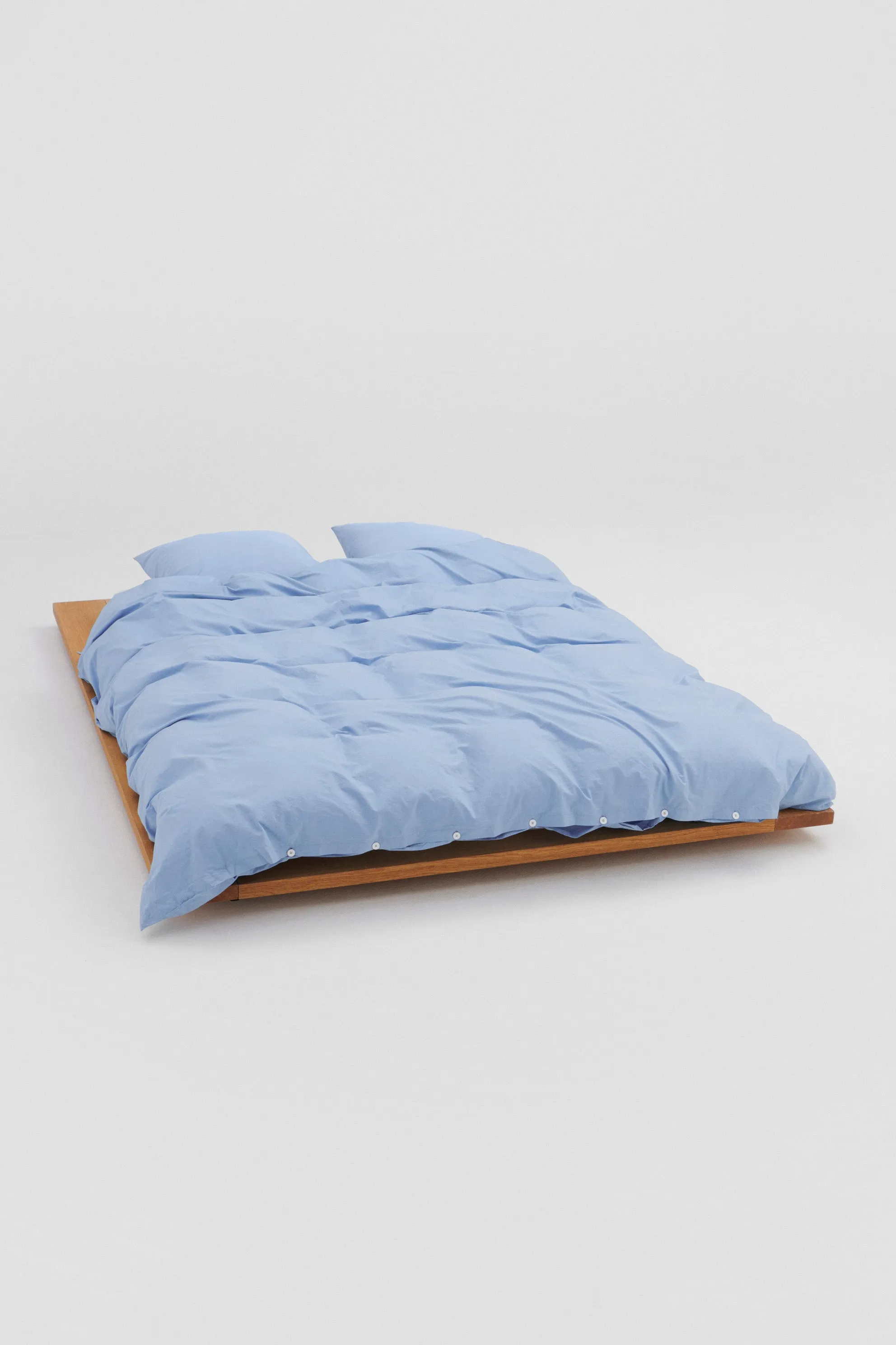 Percale Double Duvet Cover Island Blue