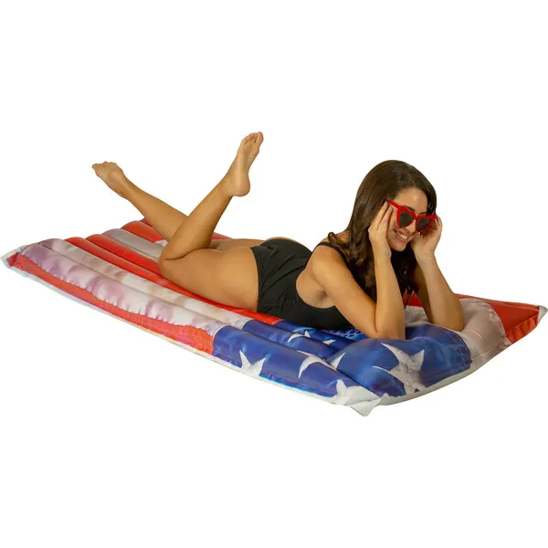 PoolCandy Stars & Stripes Pillow Raft  Extra Wide