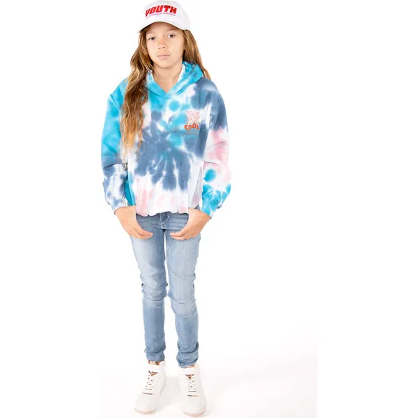 Port 213 Cool Hoodie, Blue Tie-Dye