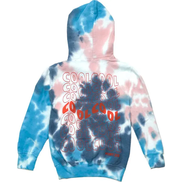 Port 213 Cool Hoodie, Blue Tie-Dye