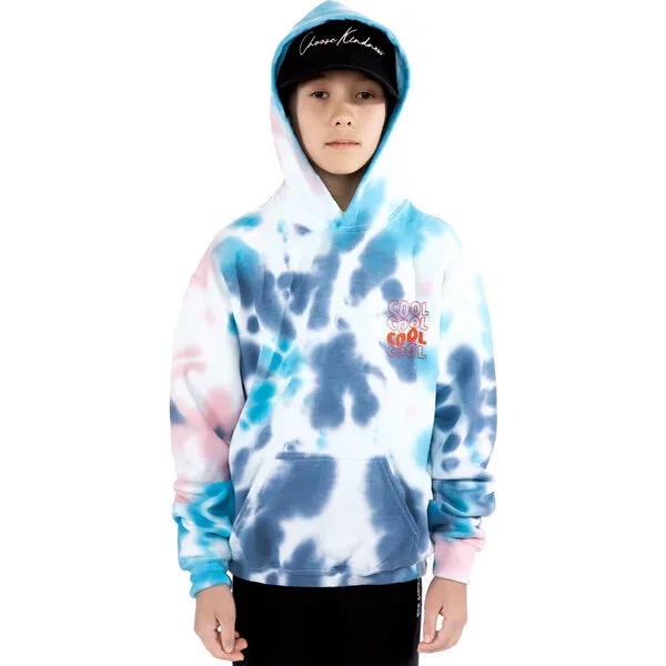 Port 213 Cool Hoodie, Blue Tie-Dye