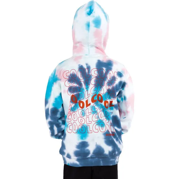 Port 213 Cool Hoodie, Blue Tie-Dye