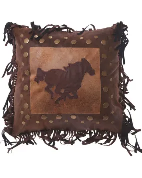 Product Name:  Carstens Brown Horse Rivet Pillow