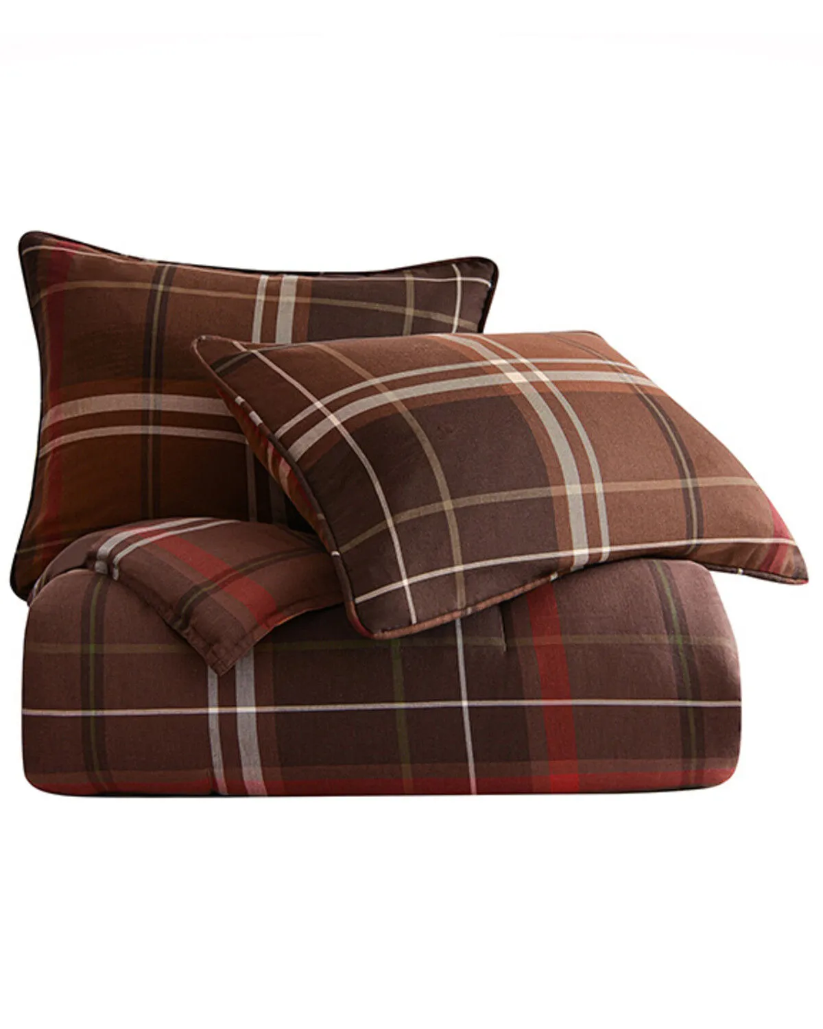 Product Name:  HiEnd Accents Jackson Plaid Print 3 Piece Duvet Cover Set - King Size