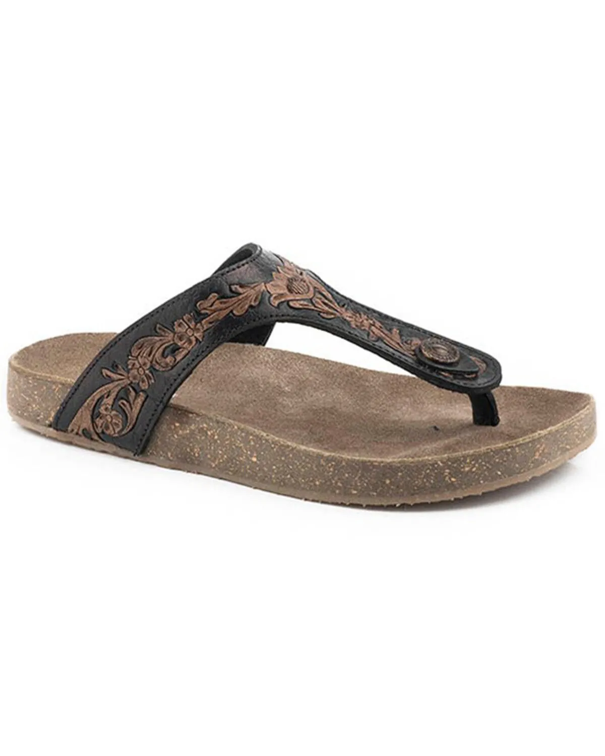 Product Name:  Roper Women's Miranda Tooled Floral Sandals