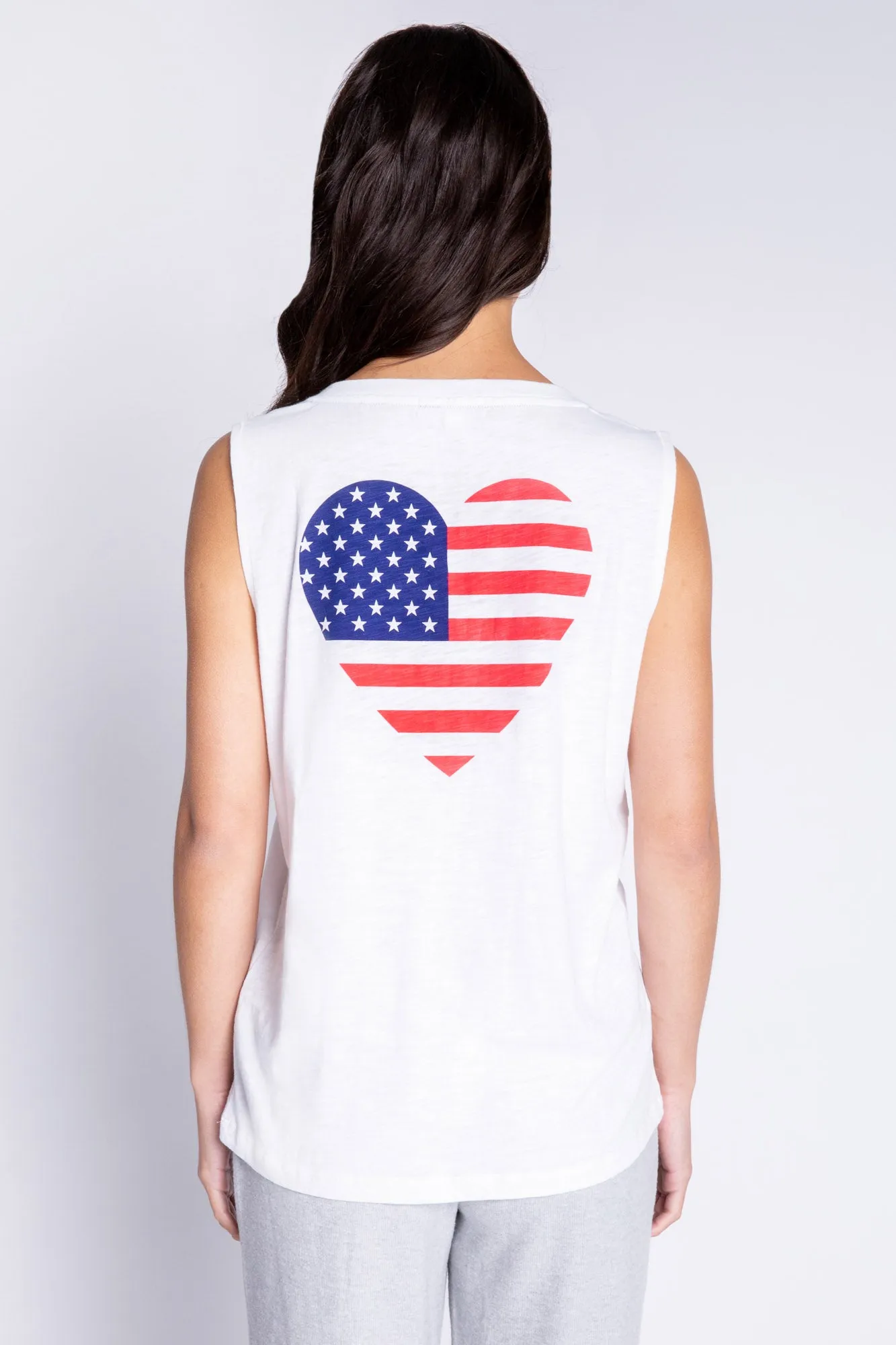 Rad White and Blue Tank