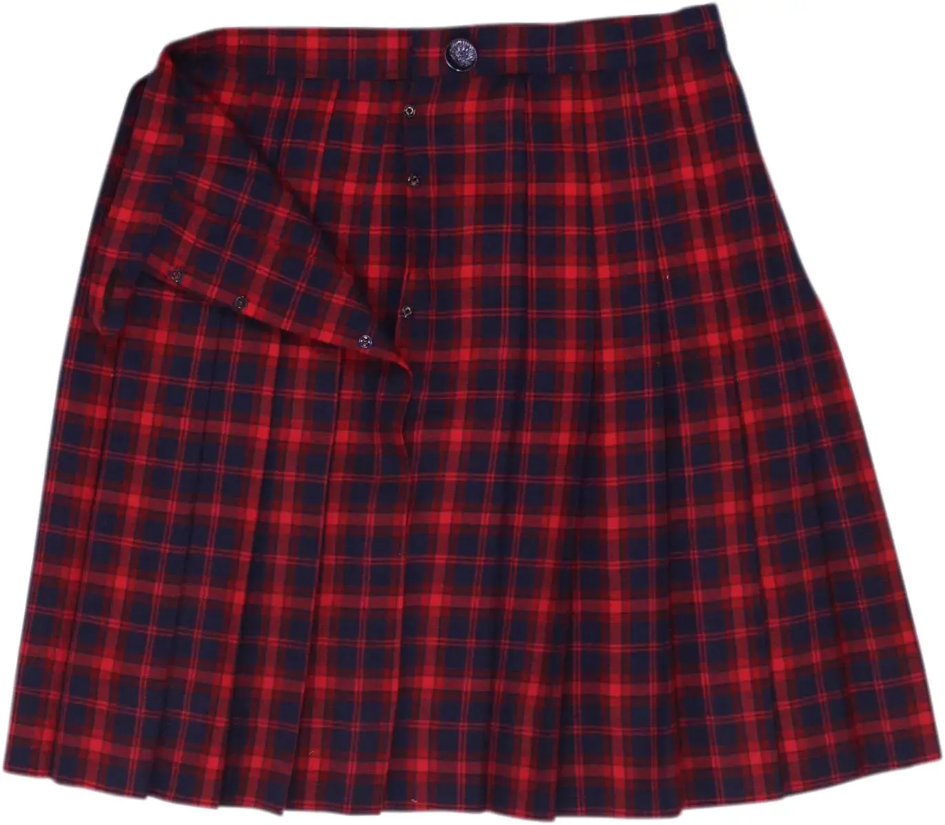 Red Checked Skirt | ThriftTale