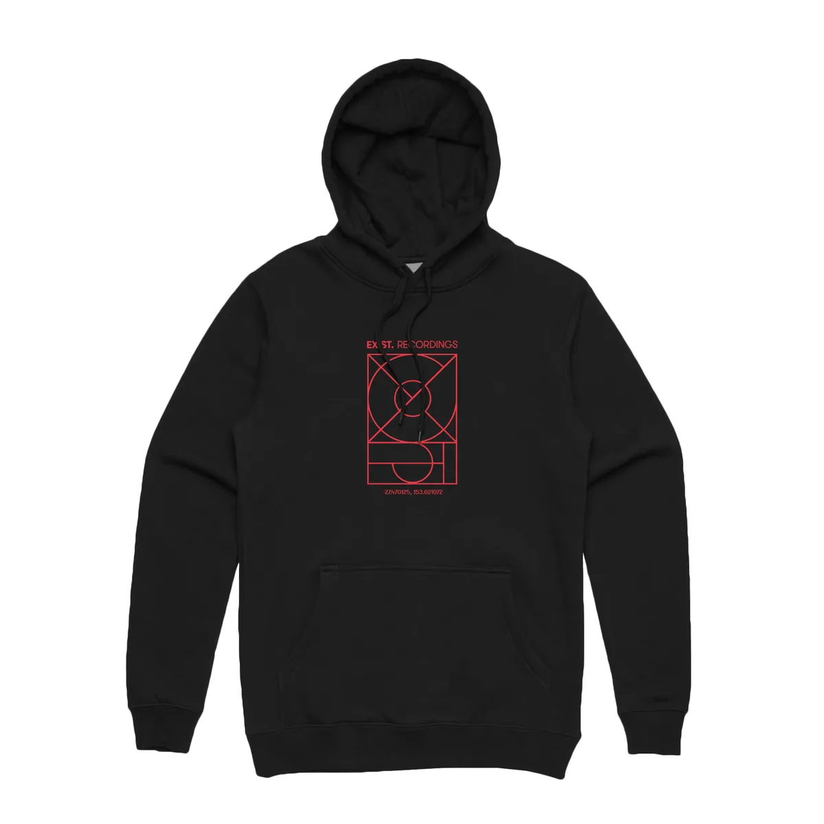 Red Logo Hoodie (Black)