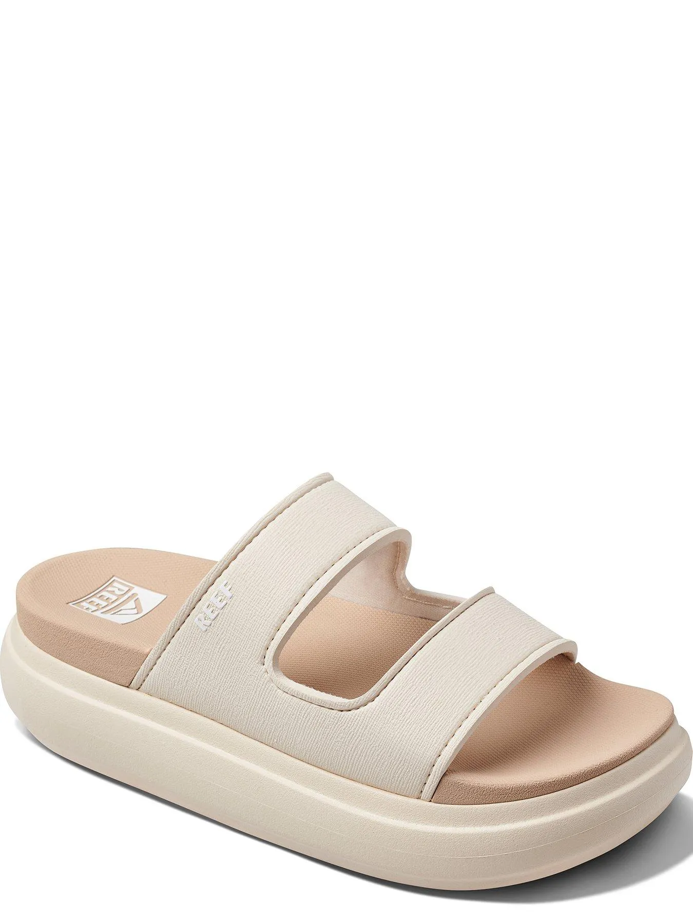 Reef Cushion Bondi 2 Bar Slip On Sandals - Vintage Oasis - Beige