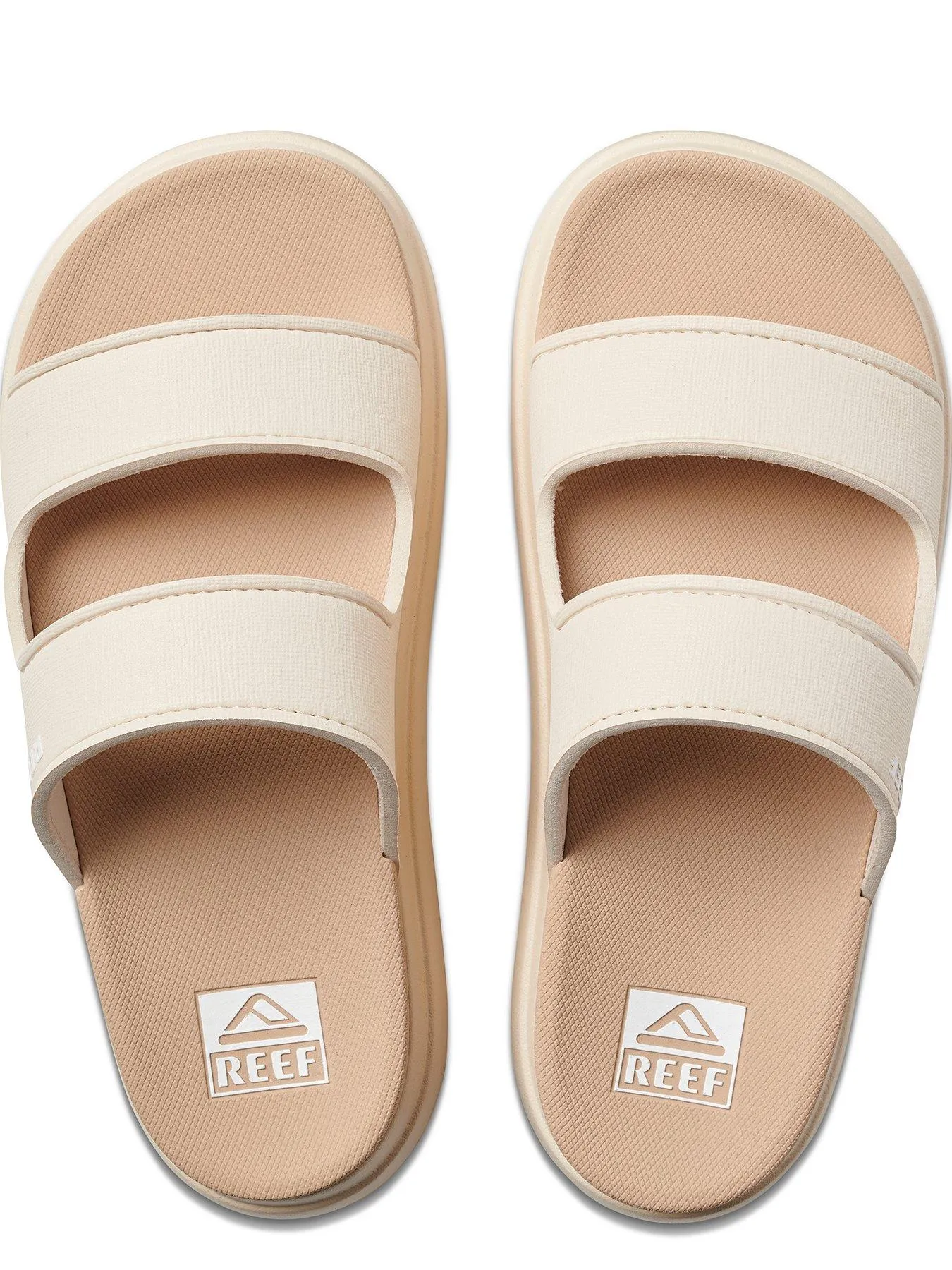 Reef Cushion Bondi 2 Bar Slip On Sandals - Vintage Oasis - Beige