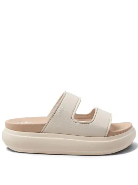 Reef Cushion Bondi 2 Bar Slip On Sandals - Vintage Oasis - Beige