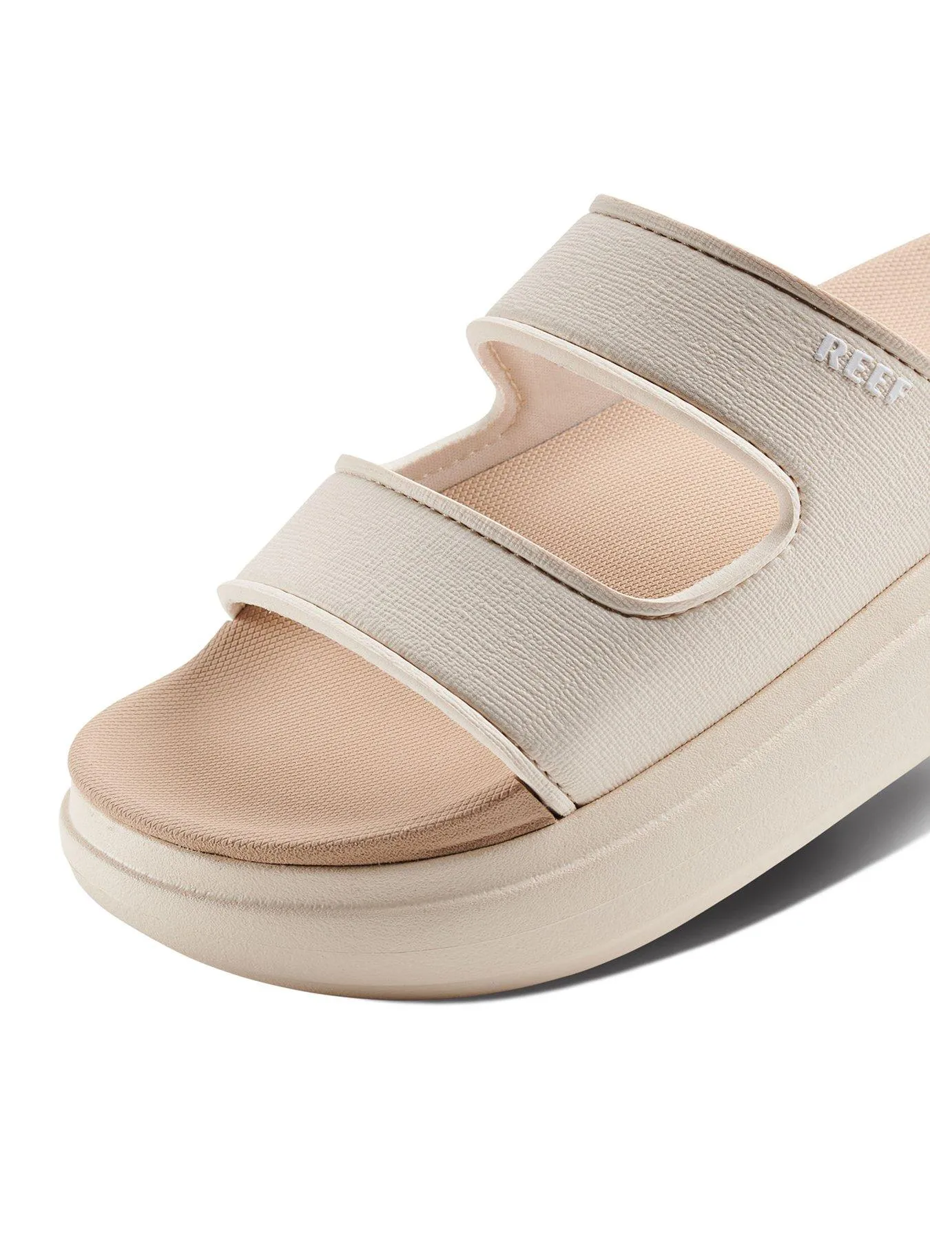 Reef Cushion Bondi 2 Bar Slip On Sandals - Vintage Oasis - Beige