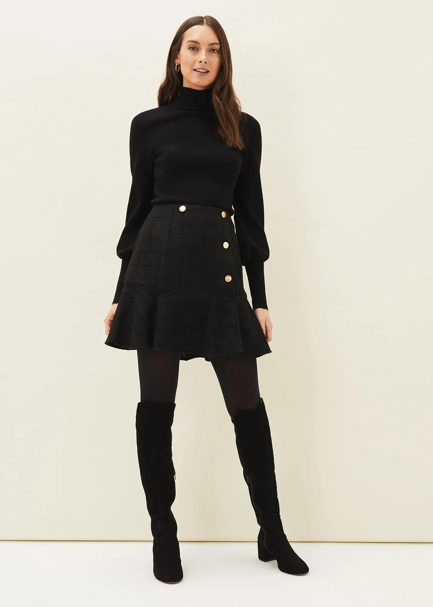 Ren Tweed Mini Skirt