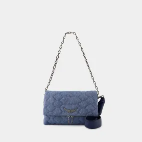 Rocky Xl Scale Glitter Crossbody - Zadig & Voltaire - Denim - Blue