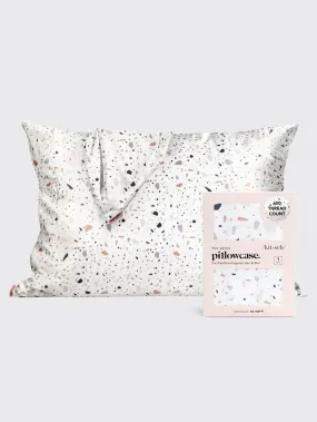 Satin Pillowcase - White Terrazzo