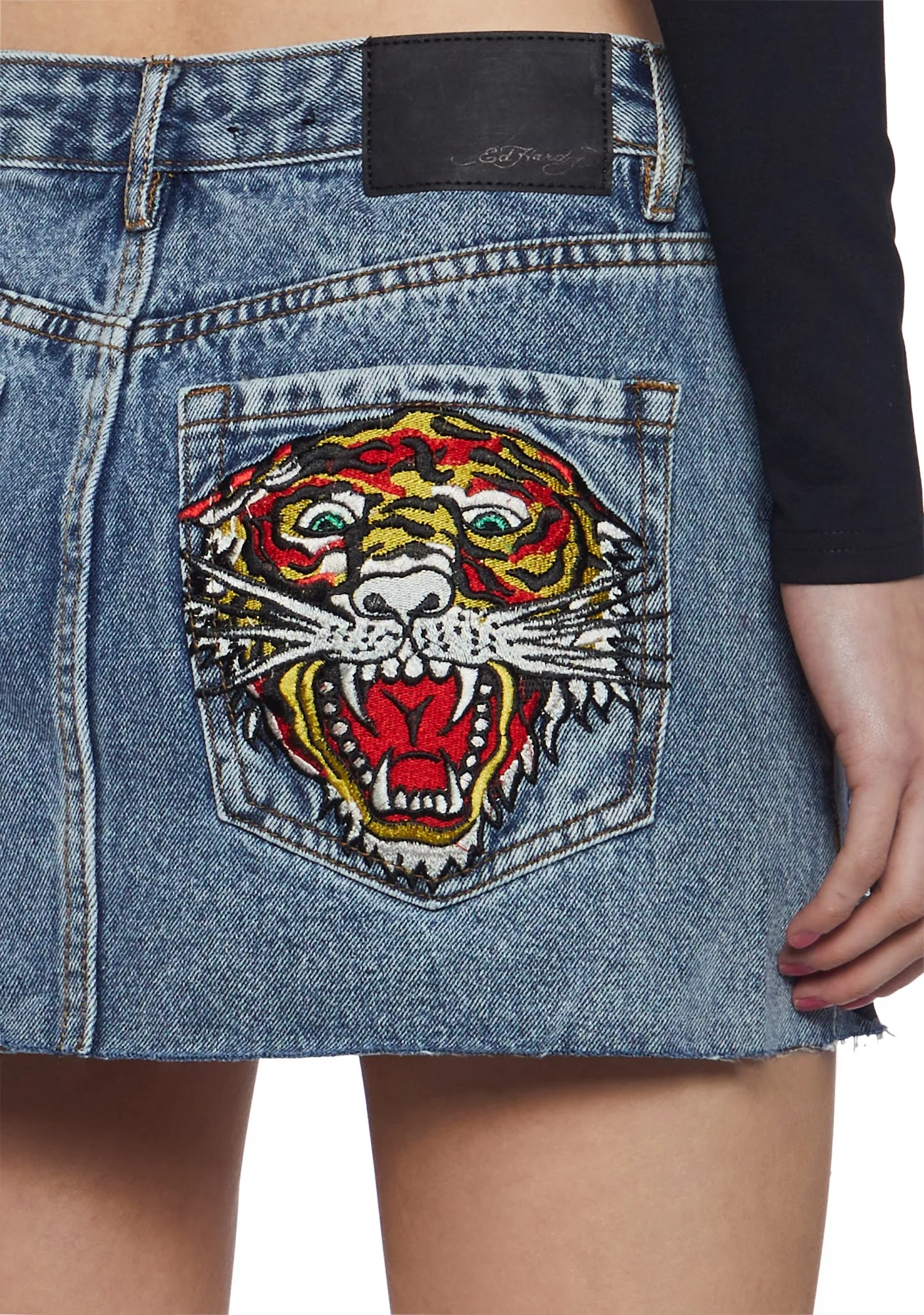 Screaming Tiger Denim Skirt-