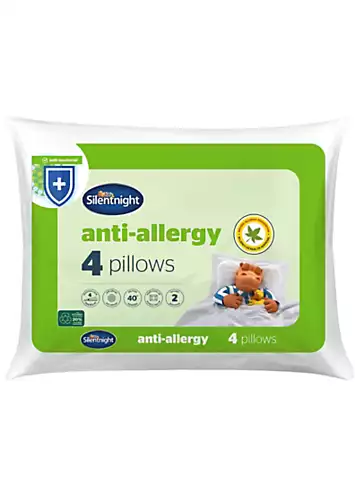 Silentnight Pack of 4 Anti Allergy Pillows | Kaleidoscope