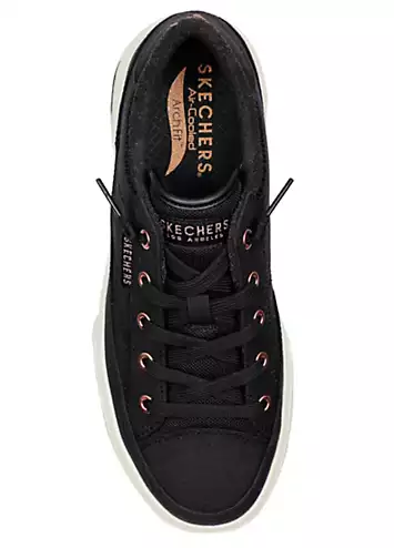 Skechers Black Arch Fit Arcade Meet Ya There Trainers | Kaleidoscope