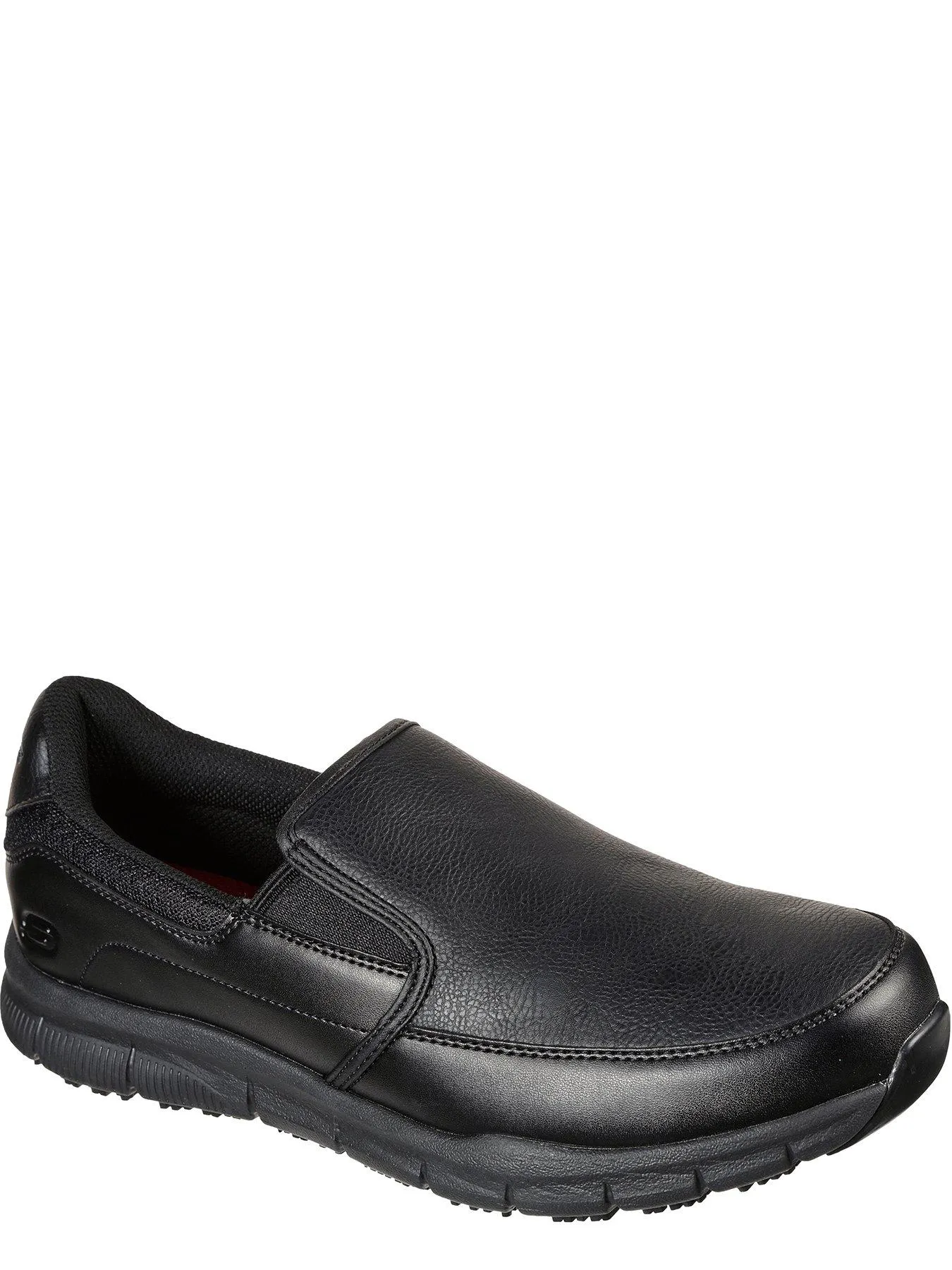 Skechers Work Nampa Groton Slip Resistant Slip On Trainers - Black