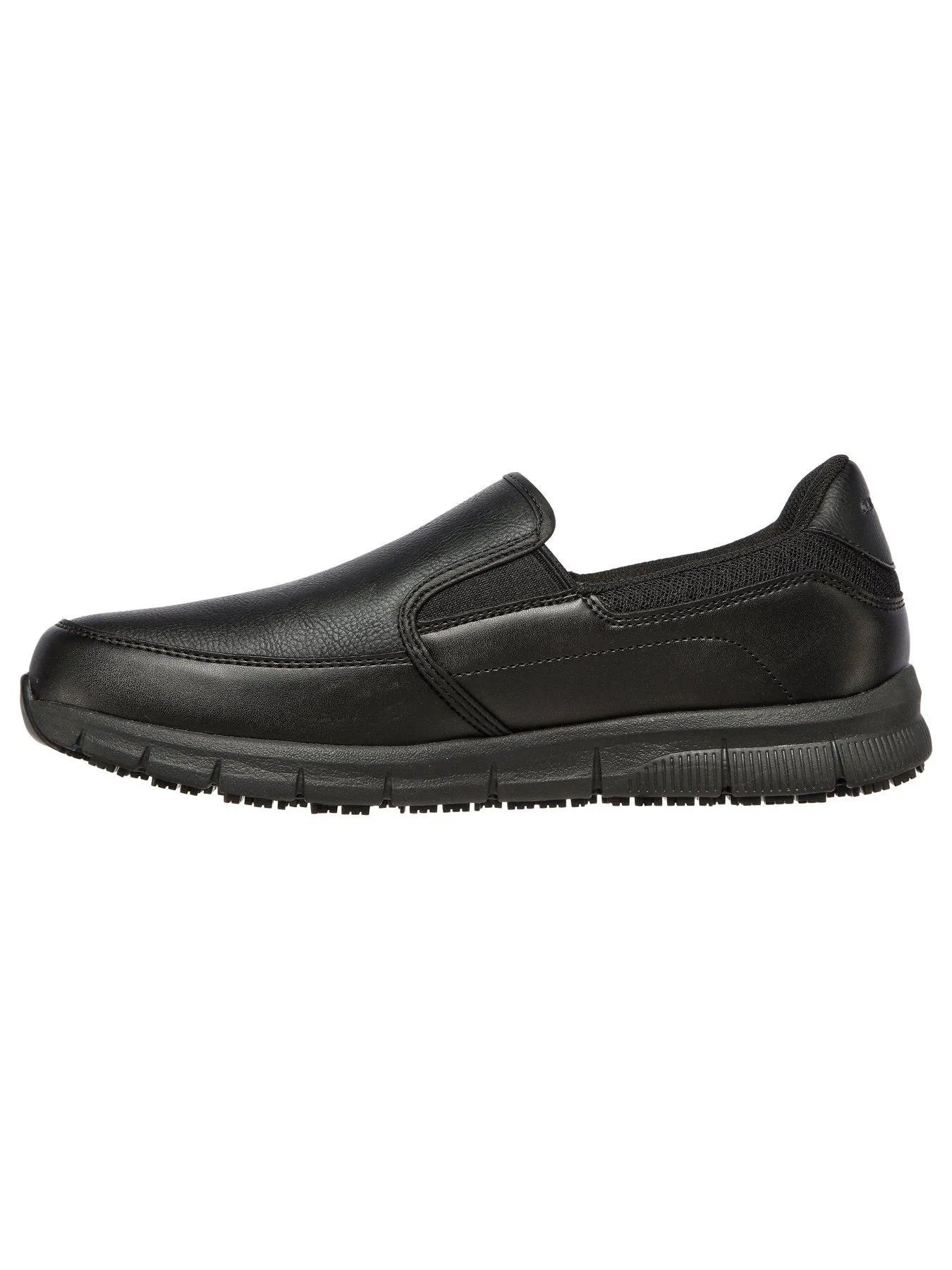 Skechers Work Nampa Groton Slip Resistant Slip On Trainers - Black