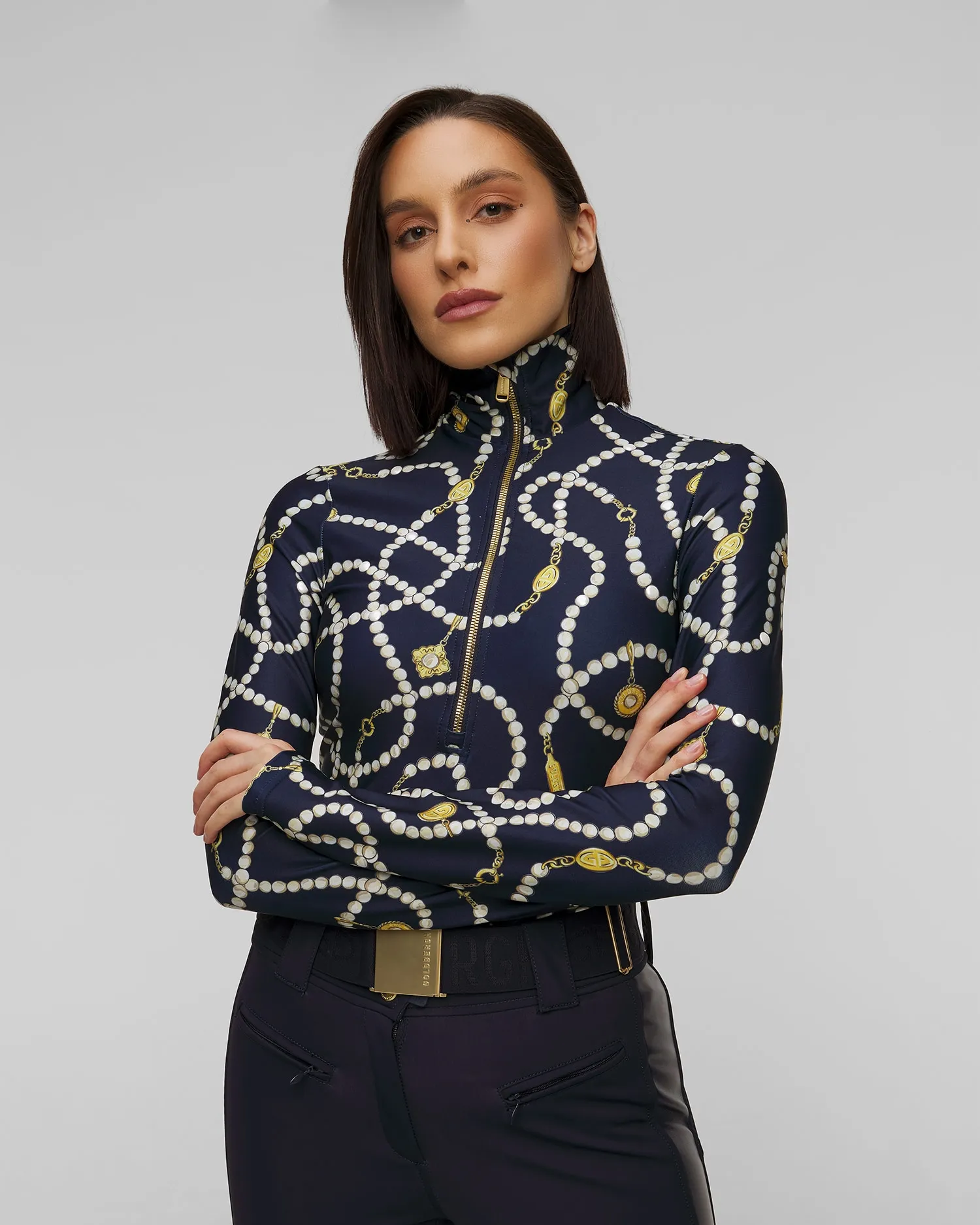 Ski turtleneck with a print Goldbergh Vivienne GB32220244-5635