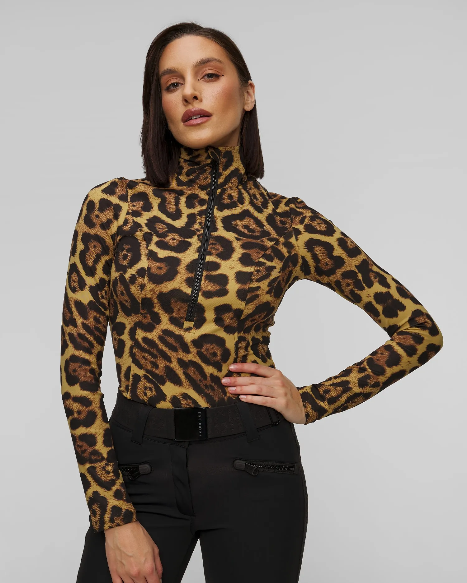 Ski turtleneck with an animal print Goldbergh Leona GB31120244-7250