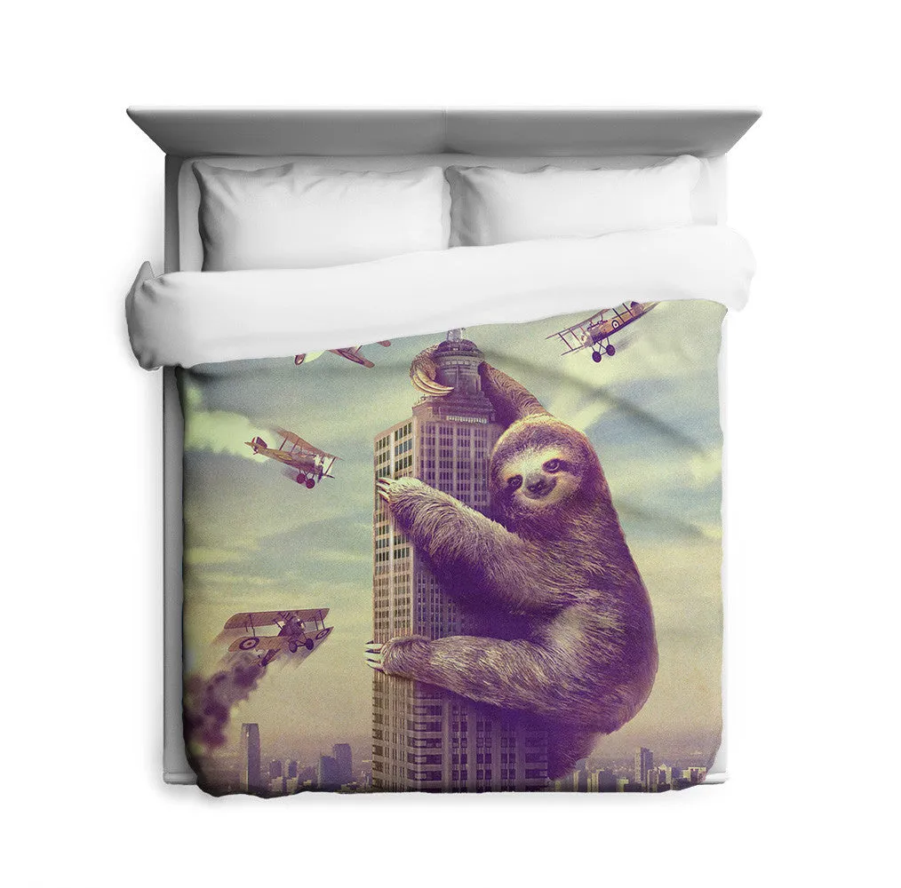 Slothzilla Duvet Cover