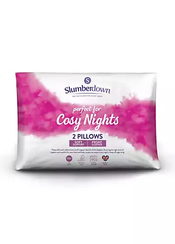 Slumberdown Cosy Nights Pair of Soft Support Pillows | Kaleidoscope