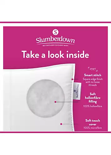 Slumberdown Cosy Nights Pair of Soft Support Pillows | Kaleidoscope