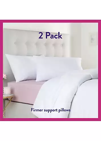 Slumberdown Super Support Cosy Nights Firm Support Pair of Pillows | Kaleidoscope