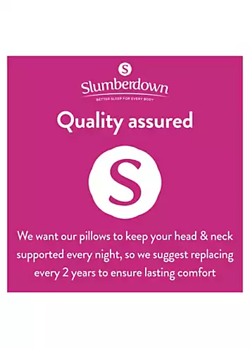 Slumberdown Super Support Cosy Nights Firm Support Pair of Pillows | Kaleidoscope