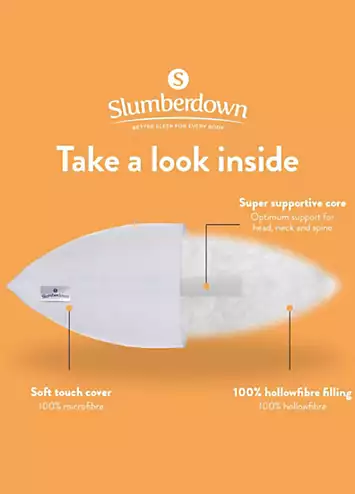 Slumberdown Super Support Firm Support Pack of 4 Pillows | Kaleidoscope