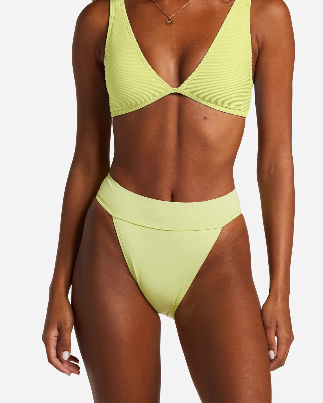 Sol Searcher Aruba Bikini Bottoms - Light Lime